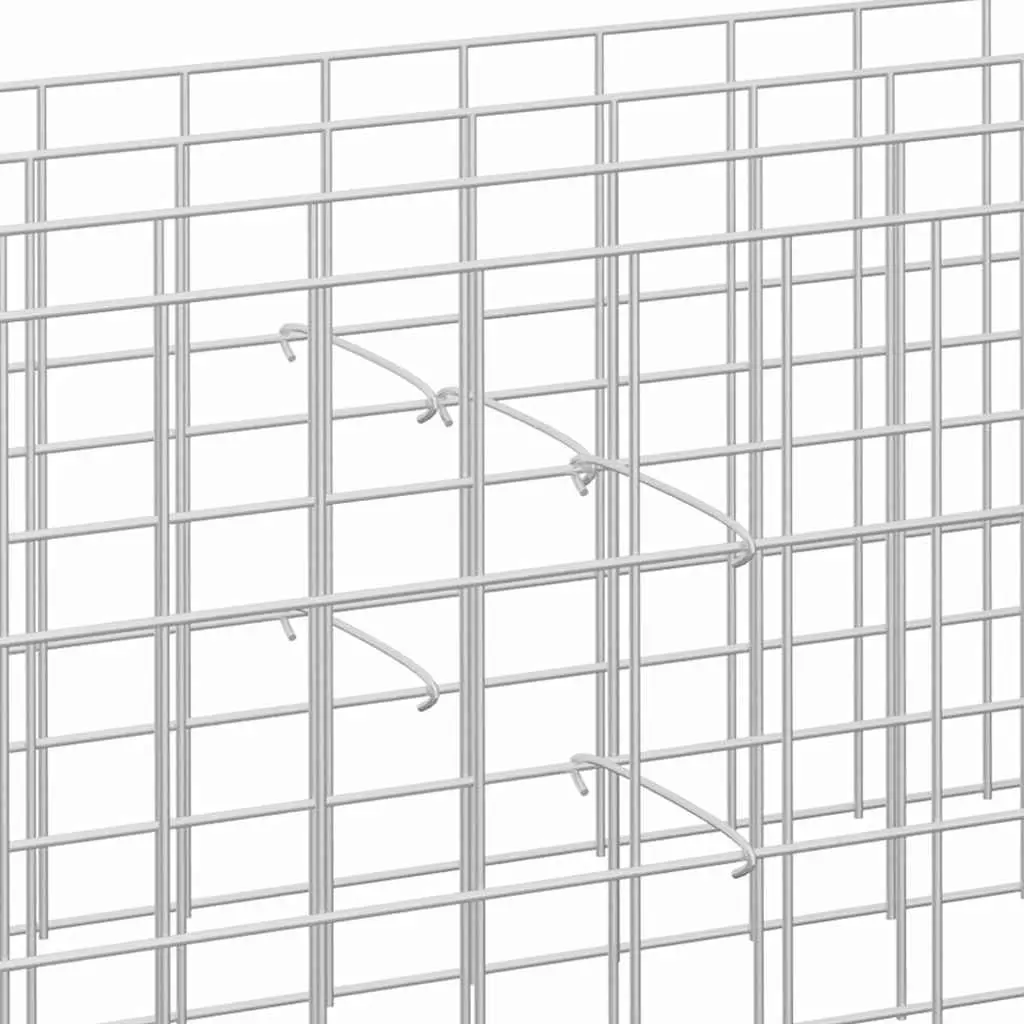 Gabion Hooks 50 pcs Galvanised Steel Spacers Distance Holders for Fence Stability