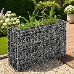 Enhance Your Outdoor Space with This Gabion Planter