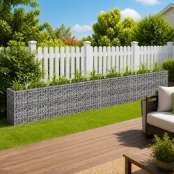 Enhance Your Garden with a Gabion Raised Bed Planter 360x30x60 cm