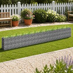 Elevate Your Outdoor Space with This Gabion Raised Bed