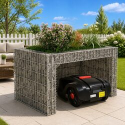 Lawn Mower Garage Raised Bed 110x80x60cm Steel Wire Storage Box Garden