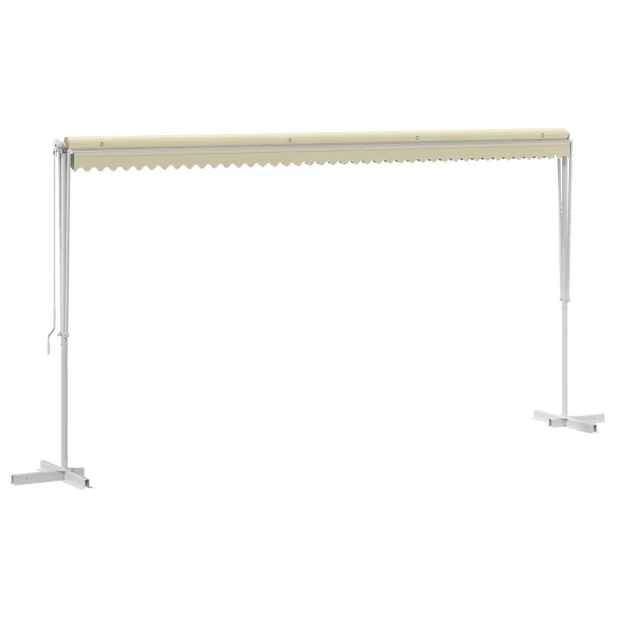 Free Standing Awning 500x300 cm Water-Repellent UV Protection Cream Canopy