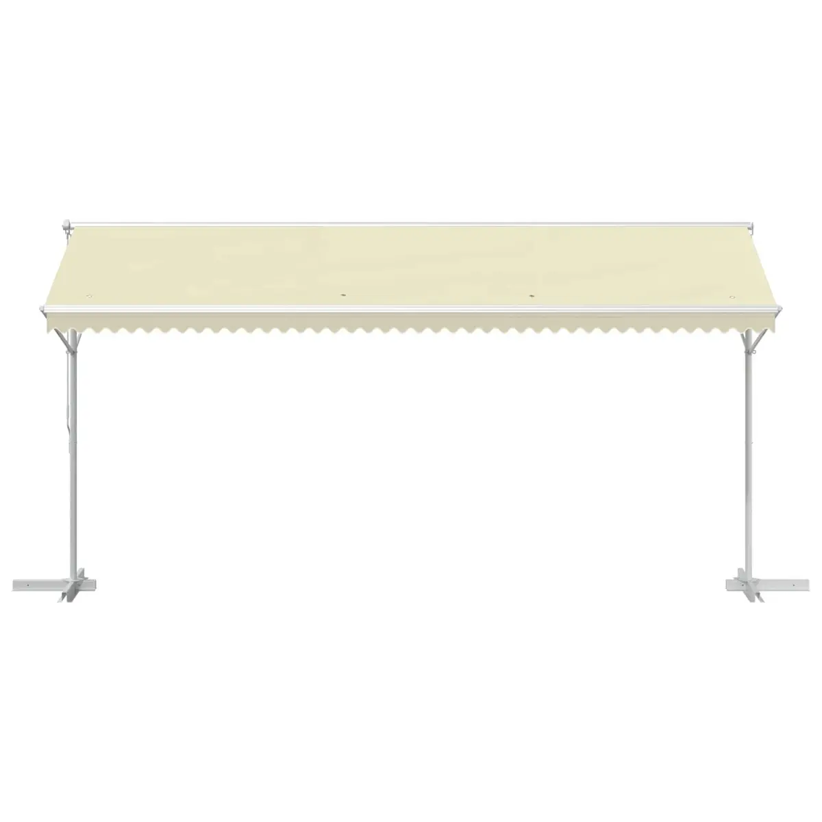 Free Standing Awning 500x300 cm Water-Repellent UV Protection Cream Canopy