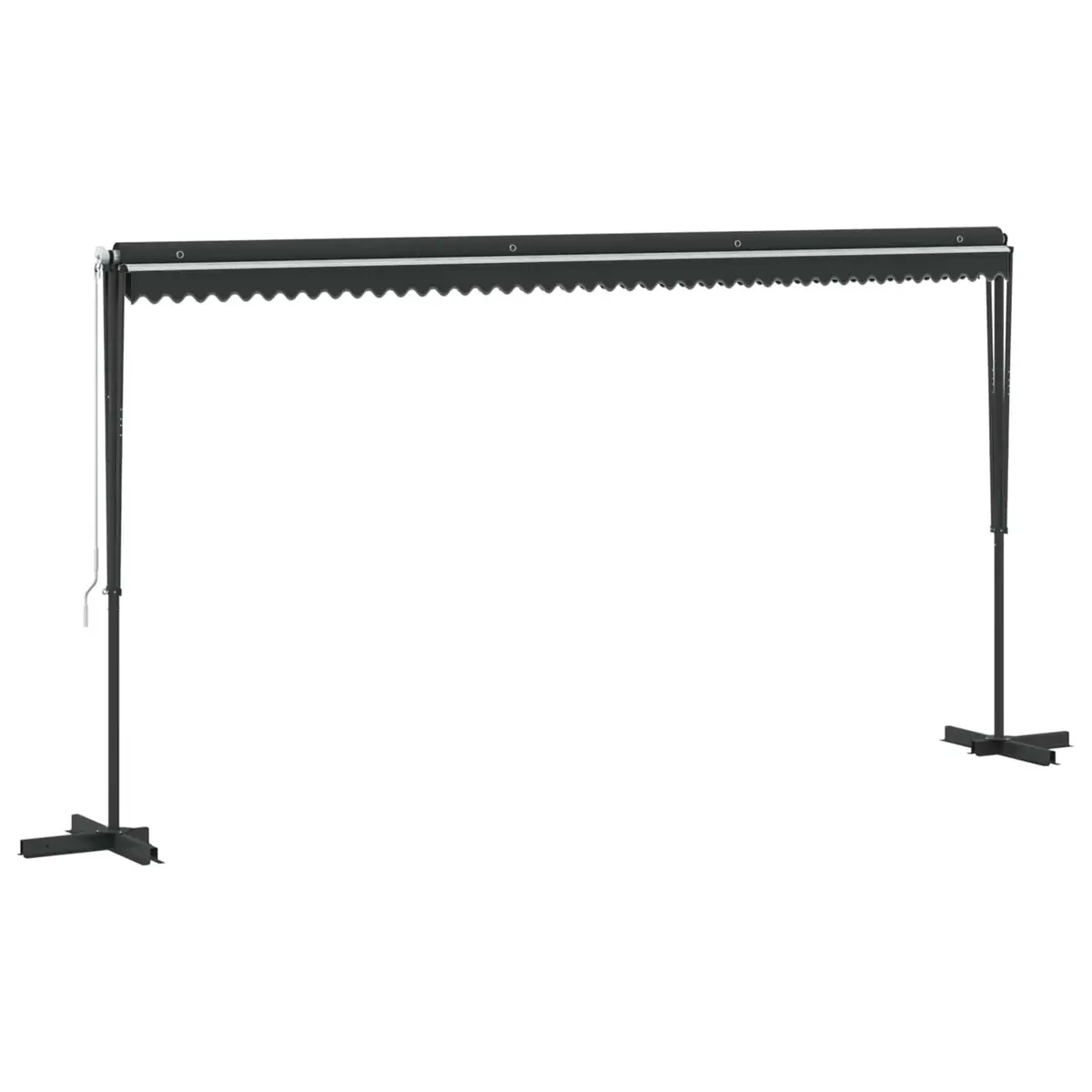 Free Standing Awning 500x300 cm Water-Repellent Polyester Canopy with Powder-Coated Steel Frame for Outdoor Garden Patio Shade