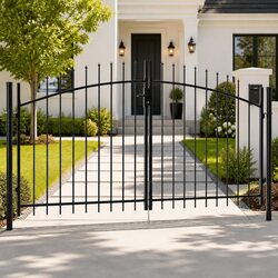 Stylish Double Door Garden Gate for Enhanced Privacy