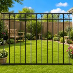 Enhance Your Outdoor Space with Black Steel Fence Panel
