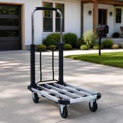 Space-Saving Adjustable Foldable Hand Truck for Luggage