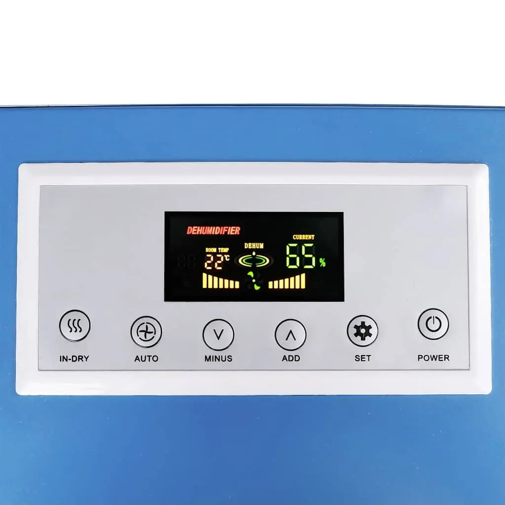 Dehumidifier 50L 24h Moisture Removal Portable Air Blue 650W