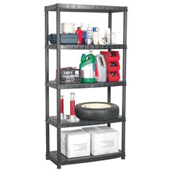 Enhance Your Space with a 5-Tier Storage Shelf in Black