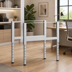 Customizable Metal Work Bench Frame 69-95.5cm Grey