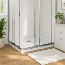 Rectangular Shower Base Tray 70x90 cm Low Threshold White Bathroom Fixture