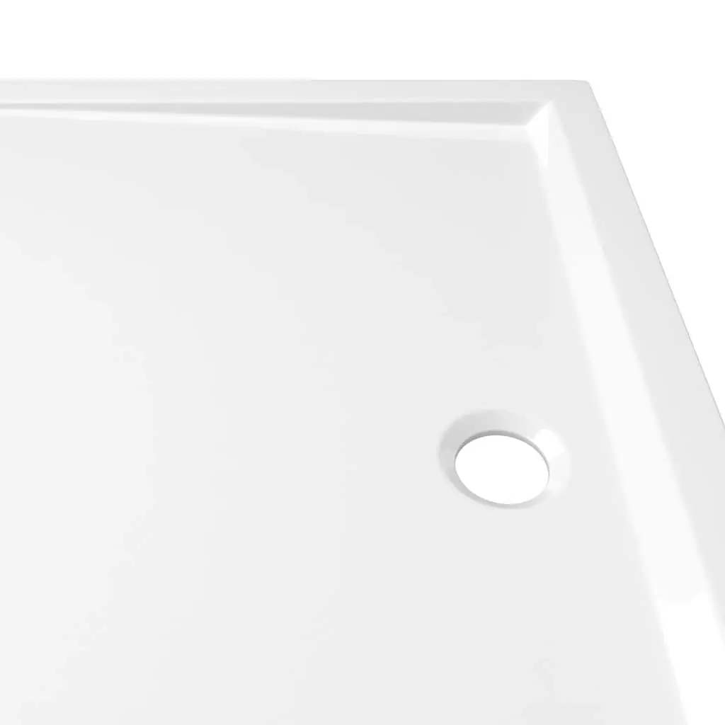Rectangular Shower Base Tray White 70x100 cm Low Threshold Modern Bathroom