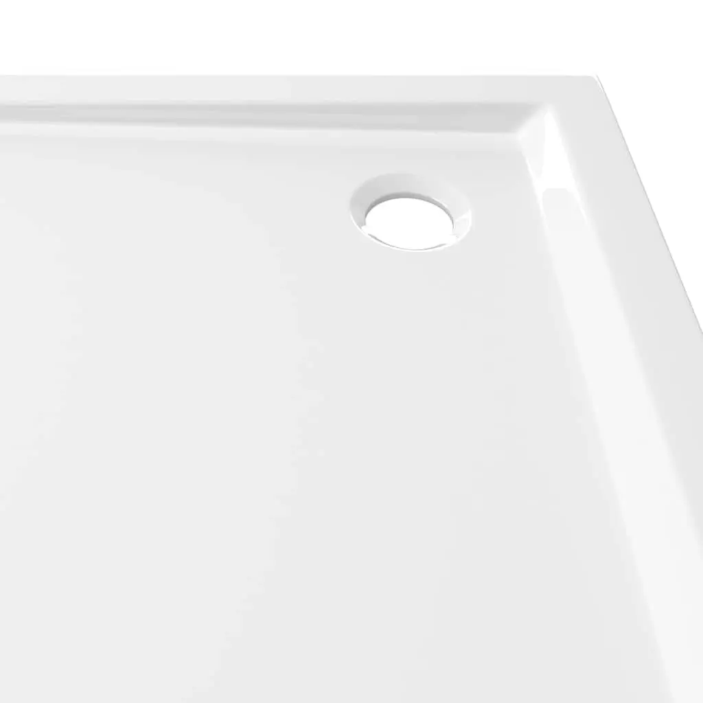 Square Shower Base Tray 80x80 cm Low Threshold White Modern Bathroom Fixture