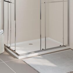 Stylish Low Threshold Shower Base Tray 80x120 cm in White