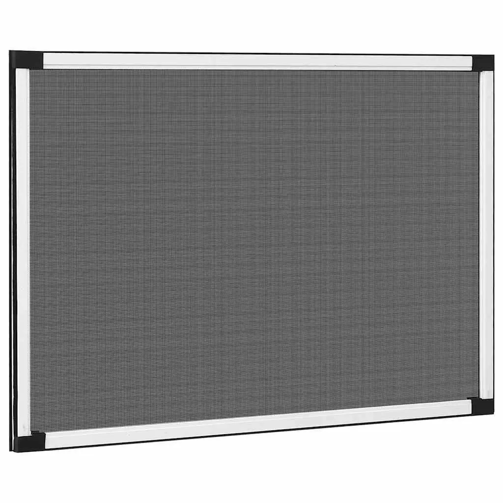 Extendable Window Insect Screen 75-143cm White Adjustable Mesh Fly Protection
