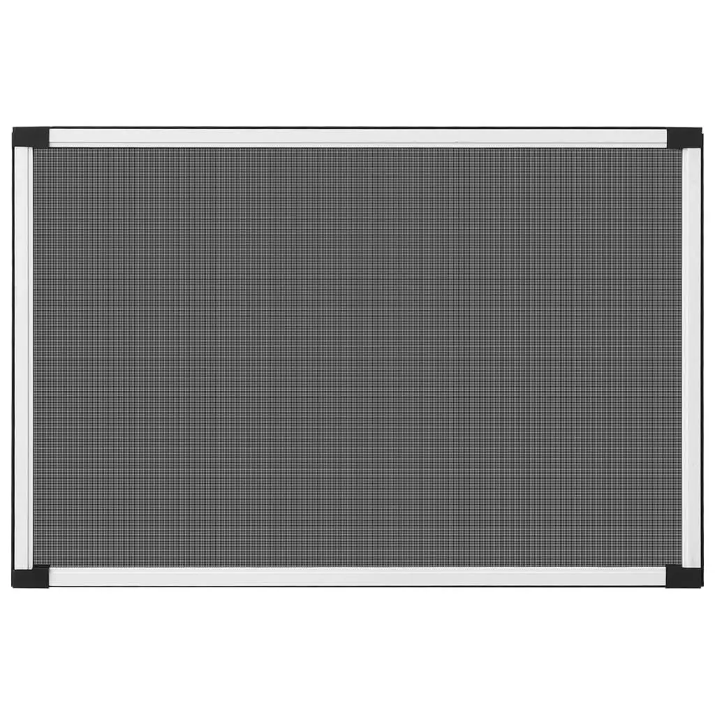 Extendable Insect Screen 100-193cm Adjustable Frame White Aluminium Fibreglass Mesh