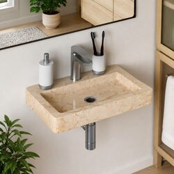 Elevate Your Space with a Wall-Mounted Marble Sink