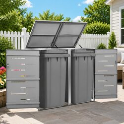 Enhance Your Outdoor Space with a Double Wheelie Bin Shed