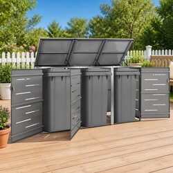 Garden Waste Enclosure Shed 207x77.5x115cm for Tidy Spaces