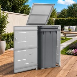 Elegant Single Wheelie Bin Shed 69x77.5x115cm for a Tidy Garden