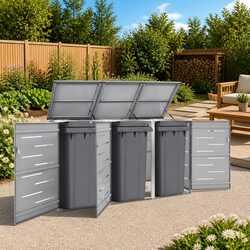 Enhance Your Garden with a Triple Wheelie Bin Shed