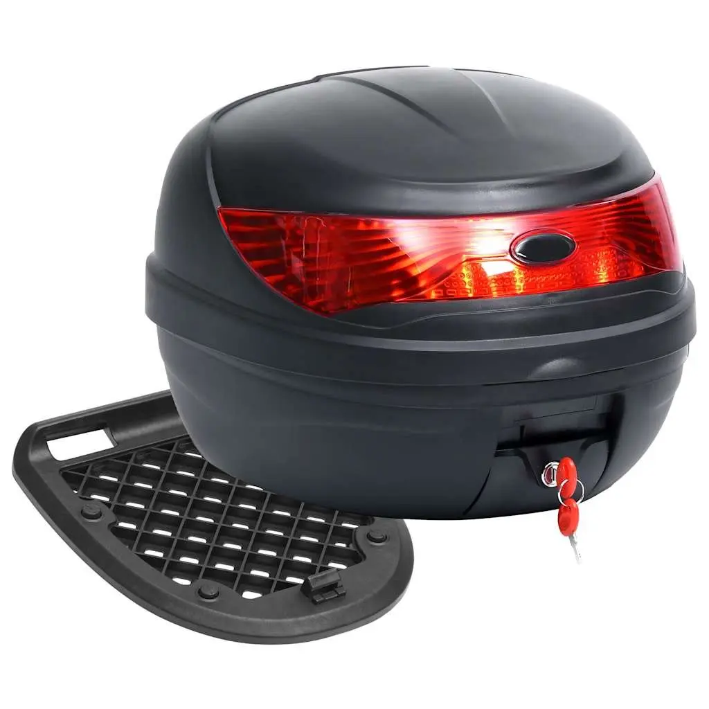 Motorcycle Top Case 35L Quick Release Waterproof Weather Resistant Storage