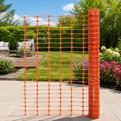 Temporary Garden Fence 30m - Bright Orange Visibility