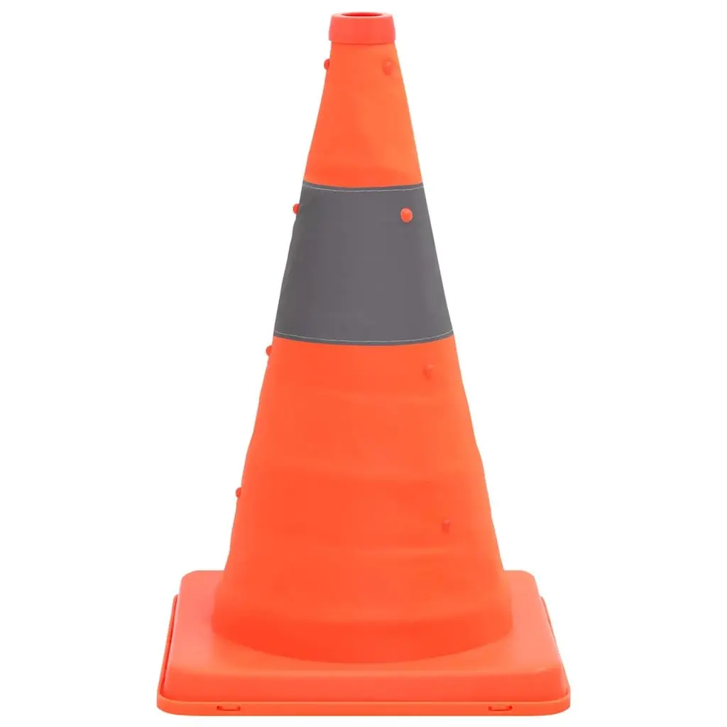 Pop-up Traffic Cones 10 Pcs 42 cm High Visibility Safety Warning Roadside
