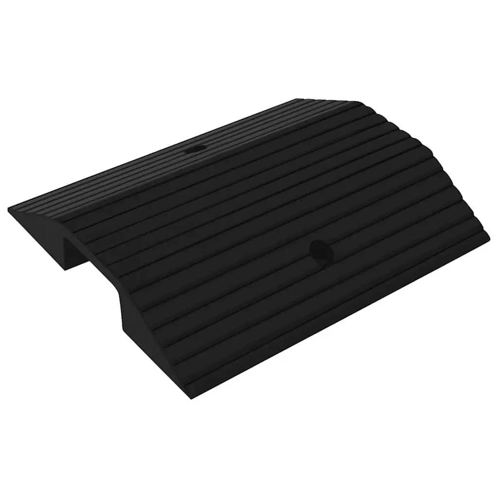 Bridge Threshold Ramp 49 x 40 x 8 cm Solid Rubber Non-Slip Surface for Wheelchair Scooter Rollator Mobility Access