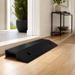 Enhance Your Space with This Rubber Threshold Ramp 80x40x8cm
