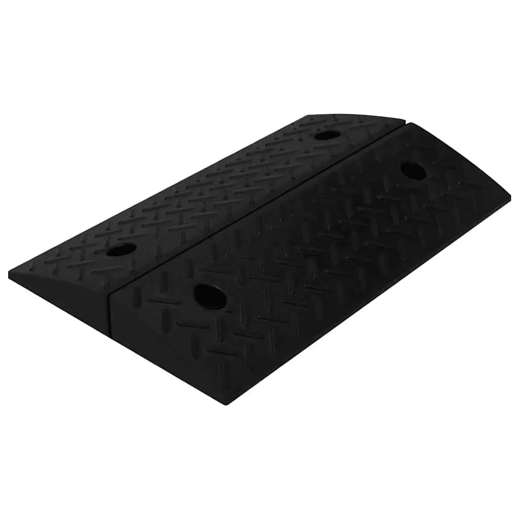 Rubber Kerb Ramps 2 Pieces Non-Slip Heavy Duty Vehicle Access
