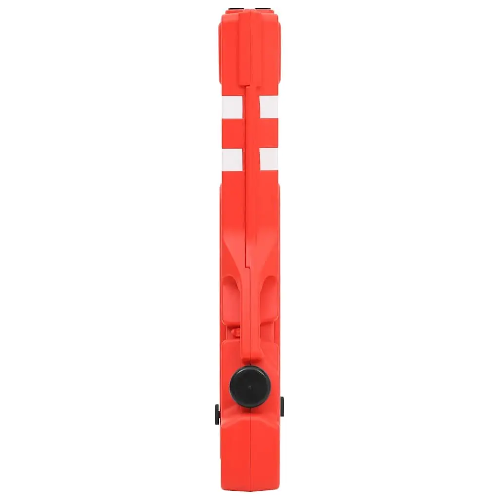 Folding Traffic Barrier 210 x 50 x 105 cm Reflective Outdoor Safety Fence