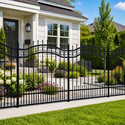 Enhance Your Outdoor Space with a Black Steel Fence Panel