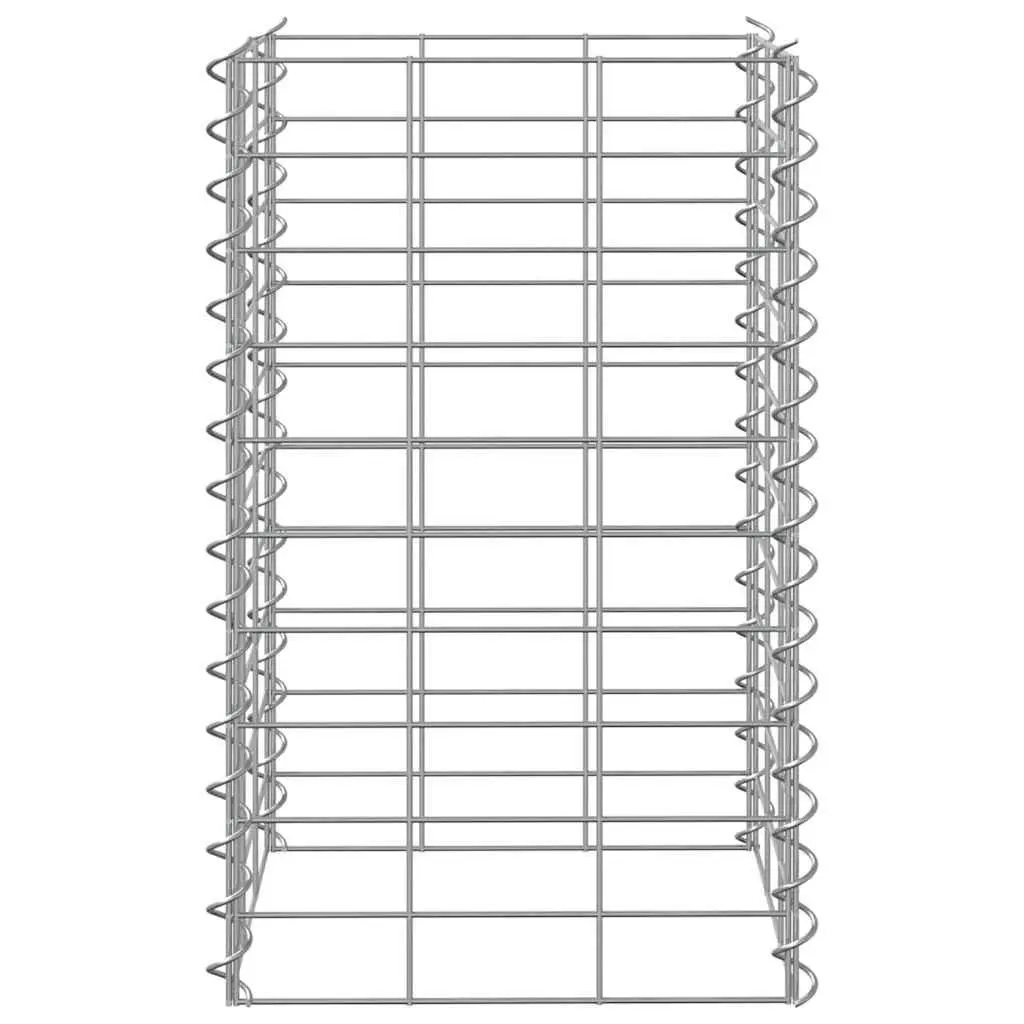 Gabion Raised Beds 30x30x50 cm Iron Garden Planter Retaining Wall Basket 3 Piece