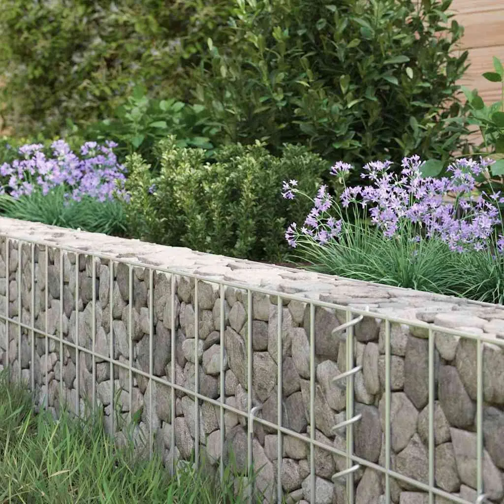 Gabion Raised Bed 300x100x20 cm Galvanised Steel Garden Planter Border Mesh