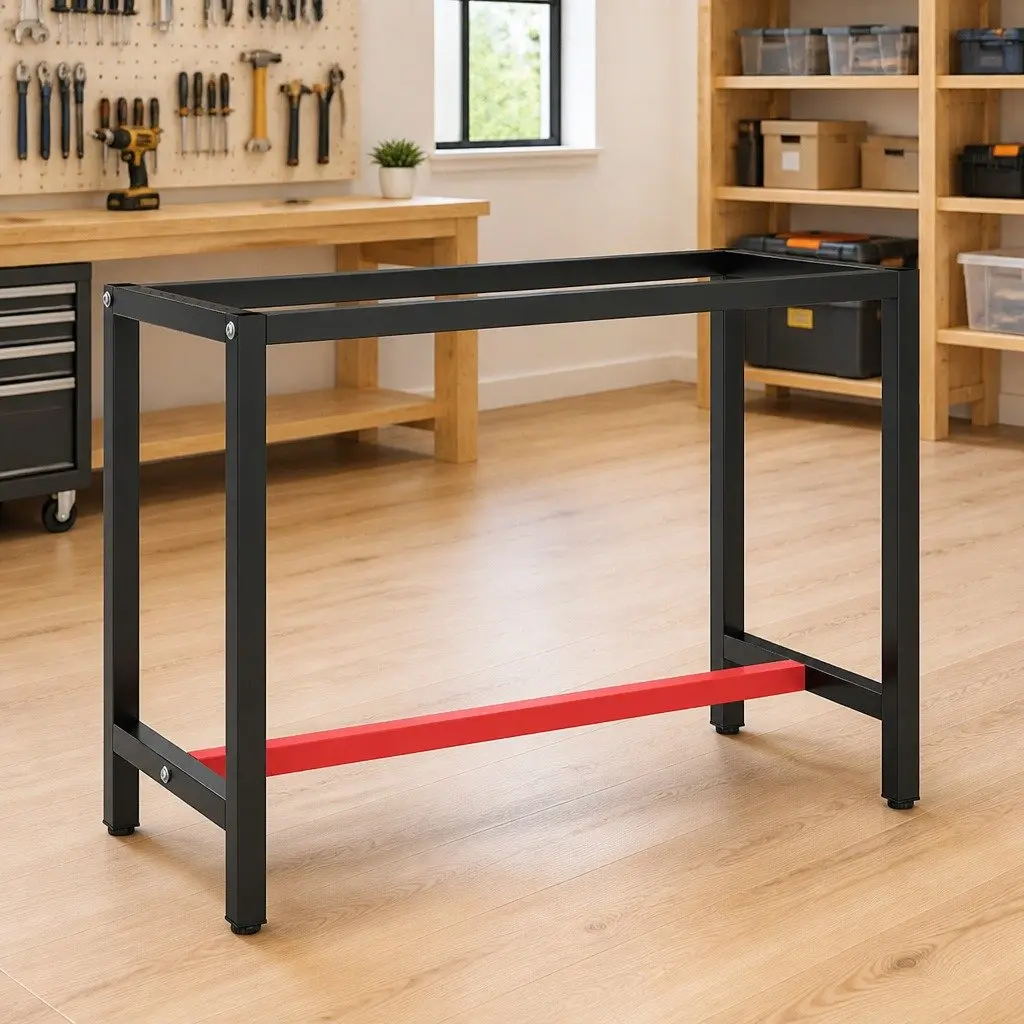Work Bench Frame 110x50x79cm Heavy Duty Metal Powder Coated Legs