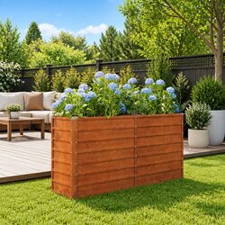 Corten Steel Planter 160x40x77 cm
