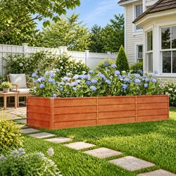 Enhance Your Outdoor Space with a Brown Corten Steel Planter
