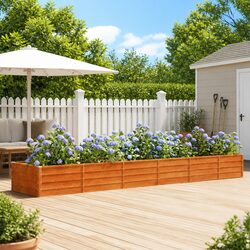 Outdoor Vegetable Garden Raised Bed in Corten Steel