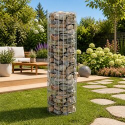 Transform Your Outdoor Space with This Gabion Pole