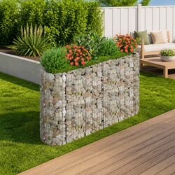 Stylish Galvanised Iron Garden Planter for Beautiful Borders 190x50x100cm