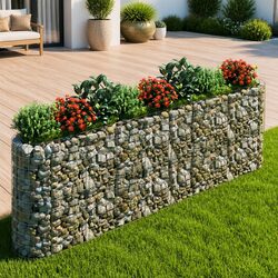 Enhance Your Garden with a Gabion Raised Bed 330x50x100cm
