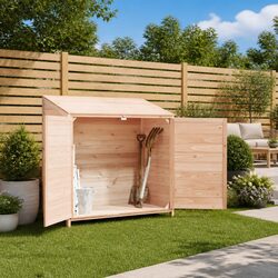 Enhance Your Backyard with a Wooden Storage Shed - 102x52x112 cm