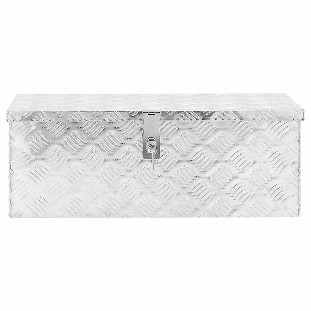 Aluminium Storage Box 70x31x27cm Lockable Portable Tool Organiser