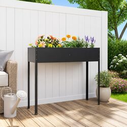 Elevate Your Outdoor Space with This Anthracite Planter