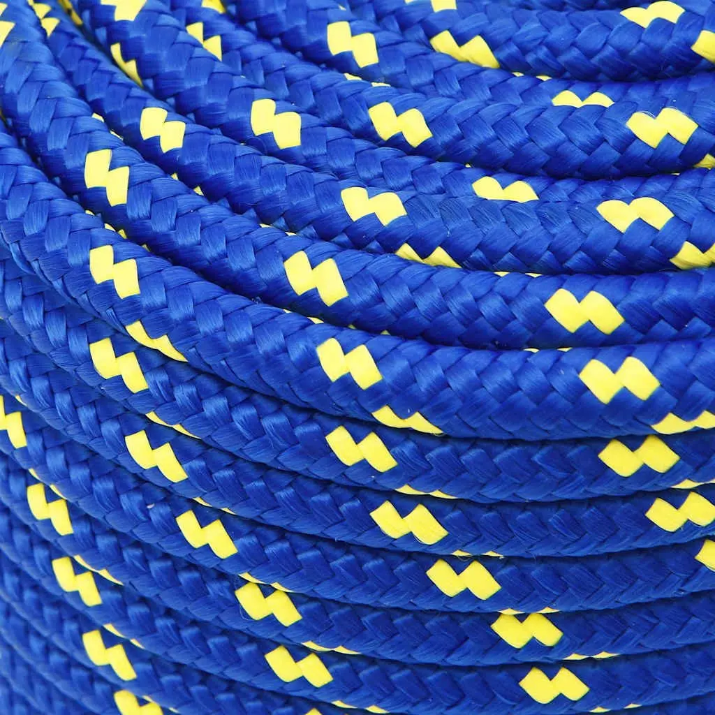 Boat Rope 12mm 25m Braided Polypropylene Durable Weather Resistant Marine Dock Line