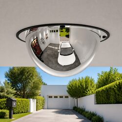 Traffic Mirror Domed Acrylic 40cm Wide Angle Safety Road Security Outdoor