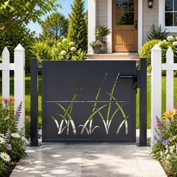 Enhance Your Space with an Anthracite Steel Garden Gate