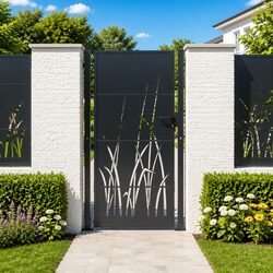 Elevate Your Garden with an Anthracite Steel Gate