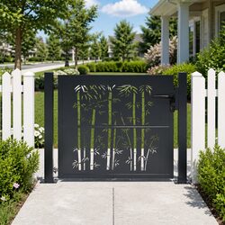 100x100 cm Lockable Anthracite Steel Garden Gate for Your Home